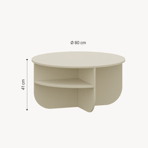 Soffbord Reykhon Ø80x41 cm [en.casa] 