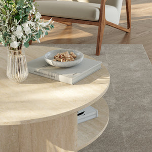 Soffbord Reykhon Ø80x41 cm [en.casa] 
