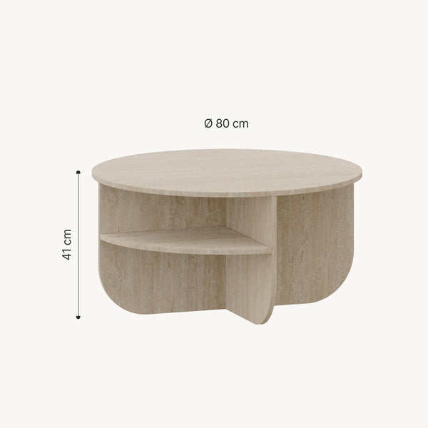 Soffbord Reykhon Ø80x41 cm [en.casa] 