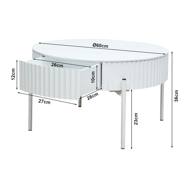 Soffbord Rill med låda [en.casa]