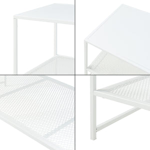 Soffbord Ruokolahti Stål 102x43x46cm [en.casa]