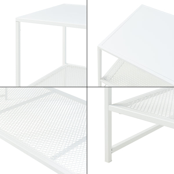 Soffbord Ruokolahti Stål 102x43x46cm [en.casa]