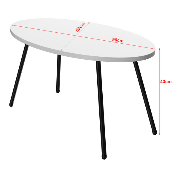 Soffbord Skærbæk 43 x 90 x 50 cm i olika färger [en.casa]