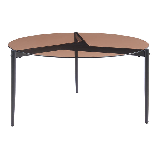 Soffbord Ulökantaa Ø80x40 cm rökglas [en.casa] 