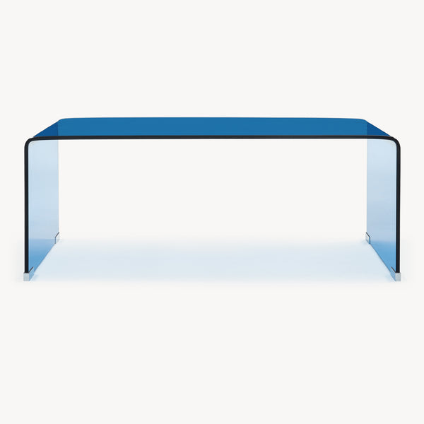 Soffbord Väsas 90x45x35 cm härdat glas [en.casa]