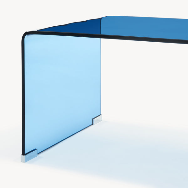 Soffbord Väsas 90x45x35 cm härdat glas [en.casa]