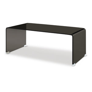 Soffbord Väsas 90x45x35 cm härdat glas [en.casa]