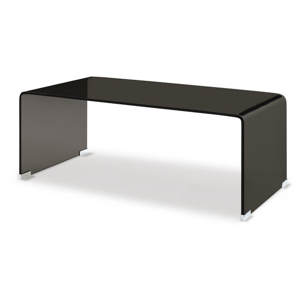 Soffbord Väsas 90x45x35 cm härdat glas [en.casa]
