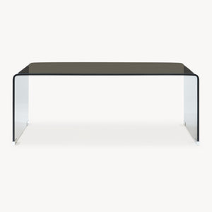 Soffbord Väsas 90x45x35 cm härdat glas [en.casa]