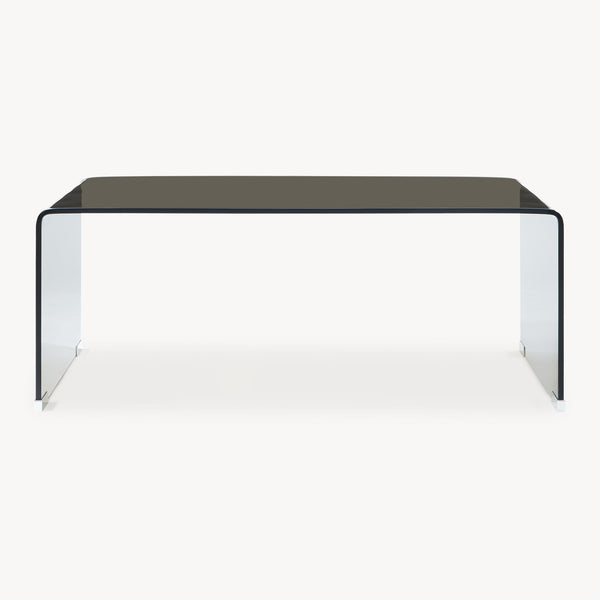 Soffbord Väsas 90x45x35 cm härdat glas [en.casa]
