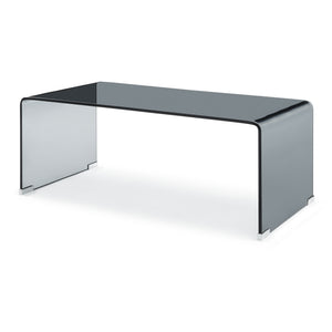 Soffbord Väsas 90x45x35 cm härdat glas [en.casa]