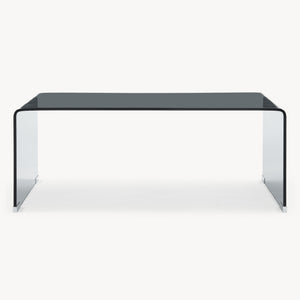 Soffbord Väsas 90x45x35 cm härdat glas [en.casa]