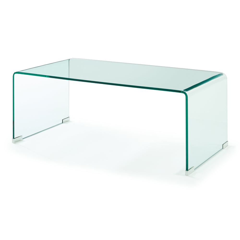 Soffbord Väsas 90x45x35 cm härdat glas [en.casa]