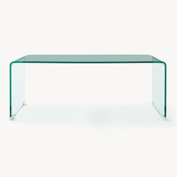 Soffbord Väsas 90x45x35 cm härdat glas [en.casa]