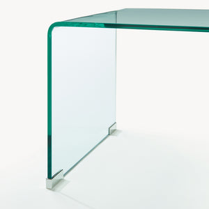 Soffbord Väsas 90x45x35 cm härdat glas [en.casa]