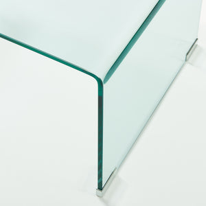 Soffbord Väsas 90x45x35 cm härdat glas [en.casa]