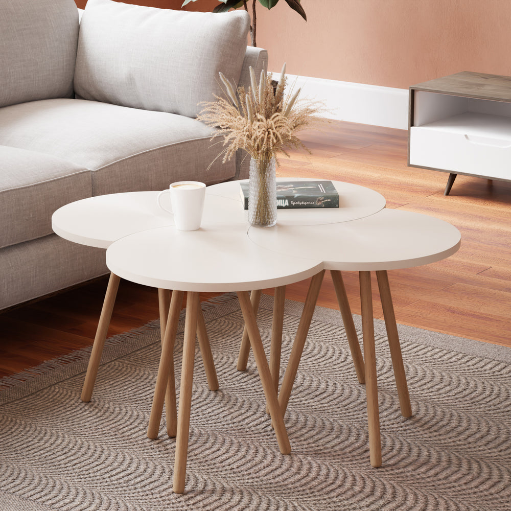 Soffbord Højer i 4-pack 48 x 45 x 32 cm olika färger [en.casa] - premiumXL