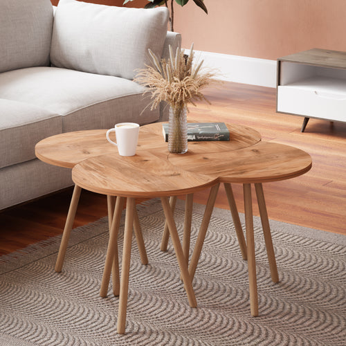 Soffbord Højer i 4-pack 48 x 45 x 32 cm olika färger [en.casa] - premiumXL