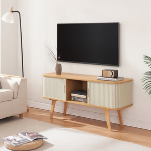 Tv-bänk Tysvær 120x40x58 cm natur [en.casa] 