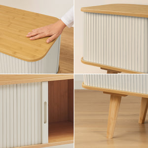 Tv-bänk Tysvær 120x40x58 cm natur [en.casa] 