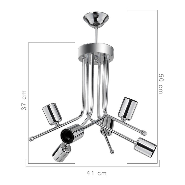 Taklampa Halesowen 6xE27 metall i olika färger [lux.pro]