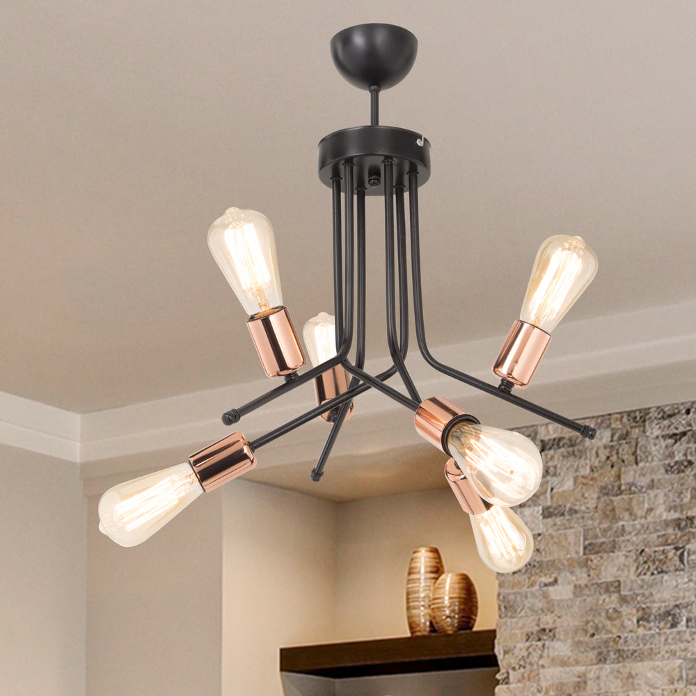 Taklampa Halesowen 6xE27 metall i olika färger [lux.pro]