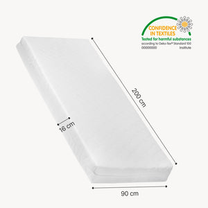 Dubbelsäng Aarghonmaa med madrass 90x200 cm furu [en.casa]