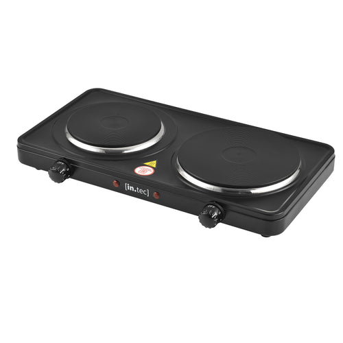 Elektrisk kokplatta gjutjärn svart [in.tec] - premiumXL