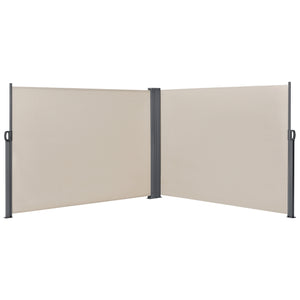 Dubbel sidomarkis 300x300cm utdragbar UV skydd stål [pro.tec] välj modell