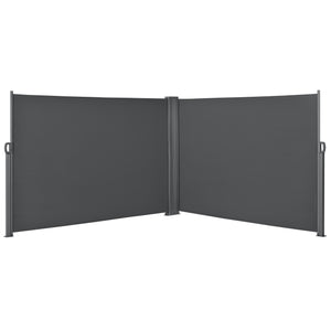Dubbel sidomarkis 300x300cm utdragbar UV skydd stål [pro.tec] välj modell