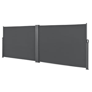 Dubbel sidomarkis 300x300cm utdragbar UV skydd stål [pro.tec] välj modell