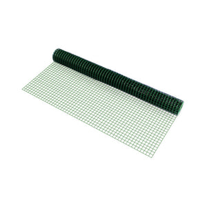 Trådstaket trådnät 1mx5m förzinkat stål PVC belagd grön [pro.tec] välj modell