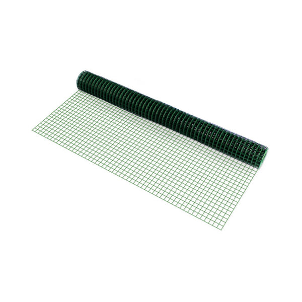 Trådstaket trådnät 1mx5m förzinkat stål PVC belagd grön [pro.tec] välj modell