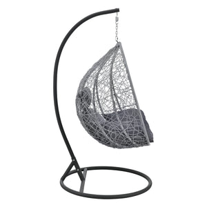 Hängstol Capileira med stativ stål konstrotting med dynor max.150kg [en.casa] välj modell