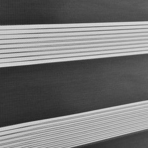 Duo rullgardin i olika storlekar Zebra rullgardin vit/mörkgrå