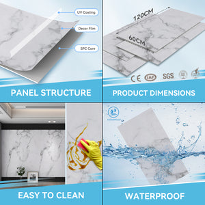 Duschväggsset Bladel 120 x 60 cm [neu.haus]