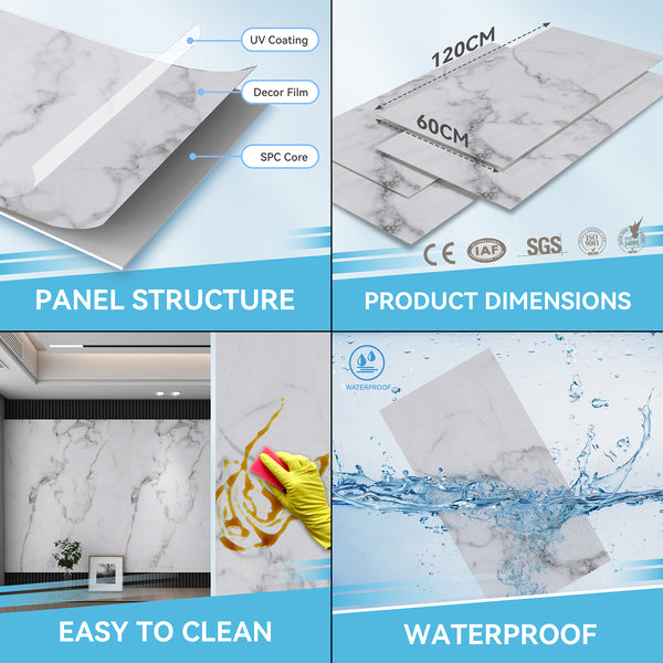 Duschväggsset Bladel 120 x 60 cm [neu.haus]