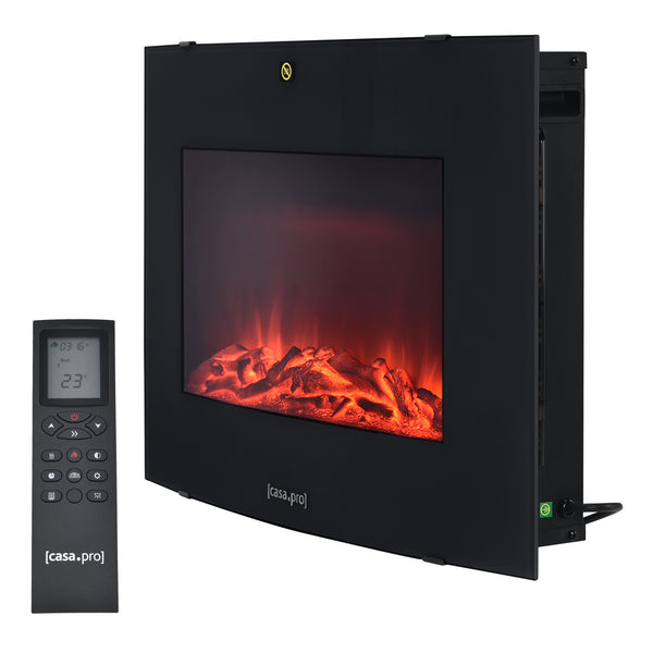 Elektrisk kamin Elkamin Dekorationsbrasa Väggkamin 36 LED [casa.pro]