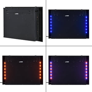 Elektrisk kamin Elkamin Dekorationsbrasa Väggkamin 36 LED [casa.pro]