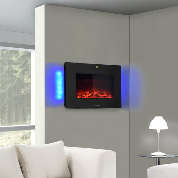 Elektrisk kamin Elkamin Dekorationsbrasa Väggkamin 36 LED [casa.pro]