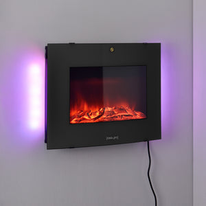 Elektrisk kamin Elkamin Dekorationsbrasa Väggkamin 36 LED [casa.pro]