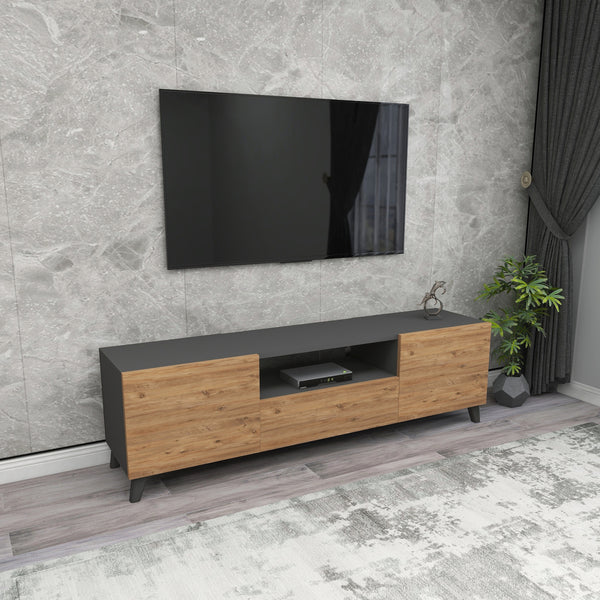Torsby TV-bord med 3 dörrar [en.casa]