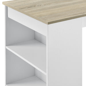 Elegant barbord med 3 hyllor 110x50x103cm [en.casa] välj modell