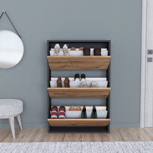 Skoskåp Aurskog 110x73,5x24cm olika färger [en.casa]