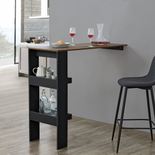 Vägghängt barbord Bromölla med hylla [en.casa] välj modell