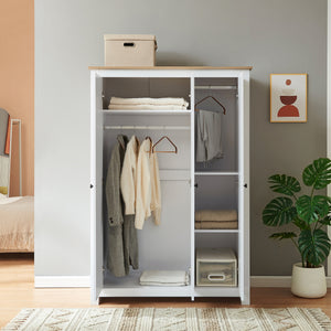 Klädeskåp Vasand 175x120x52 cm [en.casa]