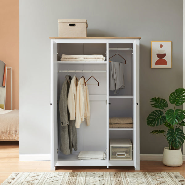 Klädeskåp Vasand 175x120x52 cm [en.casa]