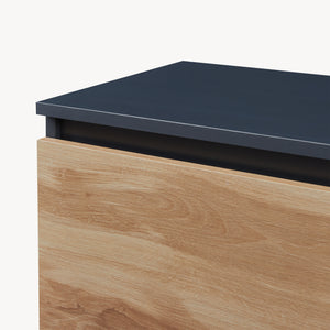 Sideboard Kyr Svart/Ekoptik rustik [en.casa]