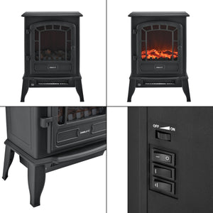 Elektrisk kamin Elkamin Dekorationsbrasa 39x24x56,5cm [casa.pro] välj modell