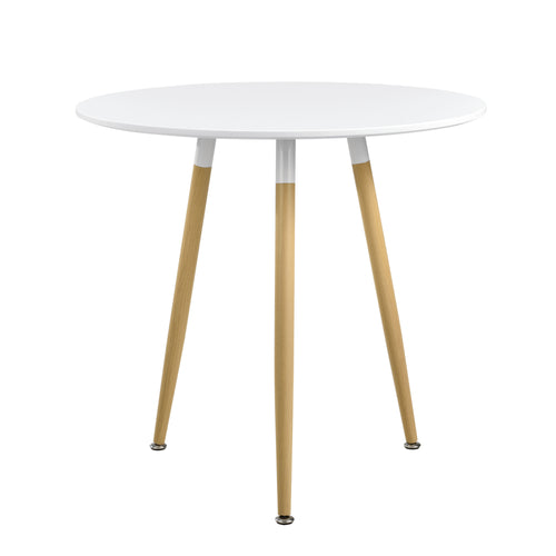 Matbord Camille Ø80 cm Retro - Design Vit en.casa - premiumXL